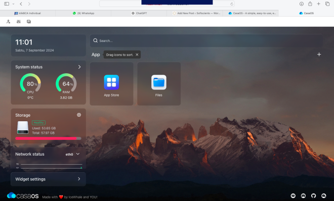 Transformasi Perangkat Menjadi Personal Cloud: Proyek Mini Server CasaOS
